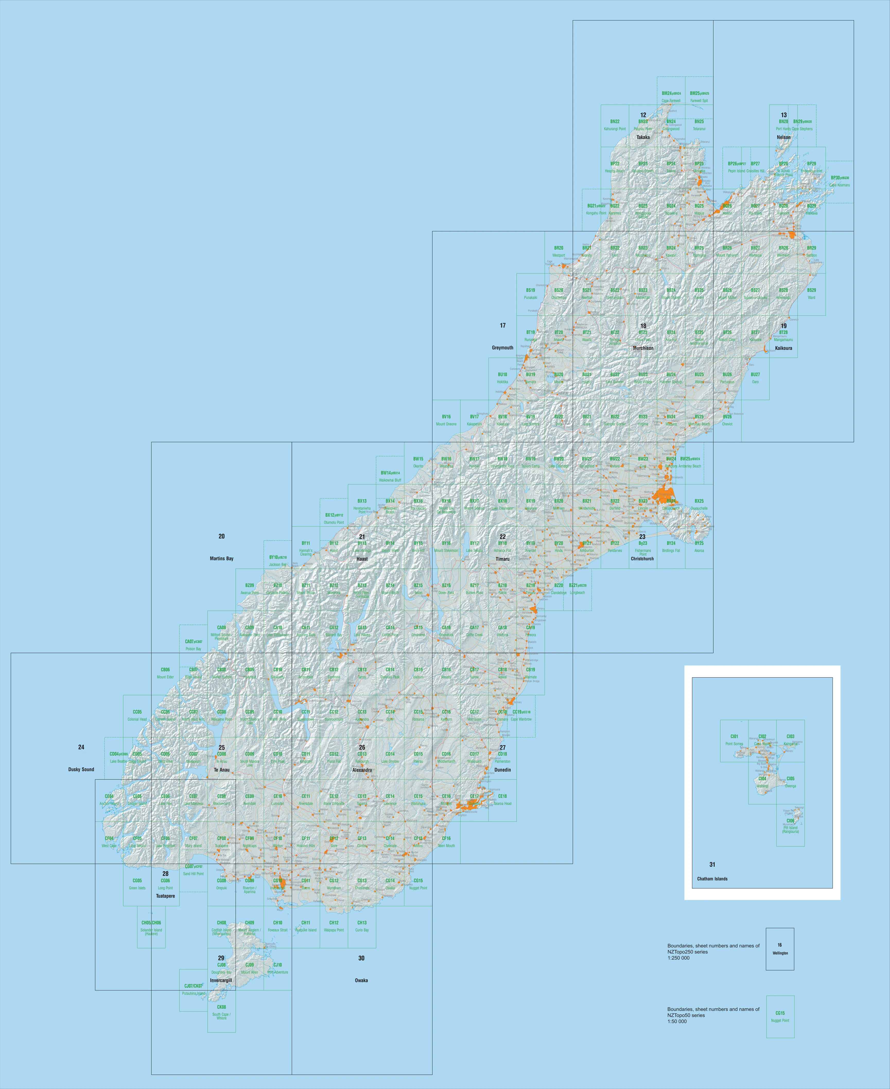 14 - Palmerston North Topo250 map