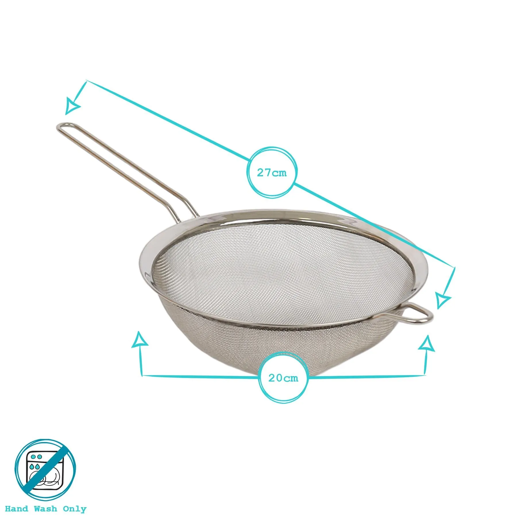 20cm Stainless Steel Sieve - By Argon Tableware