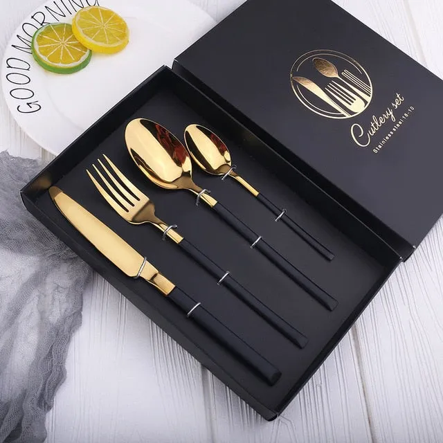 4pcs Nordic Tableware Cutlery Set