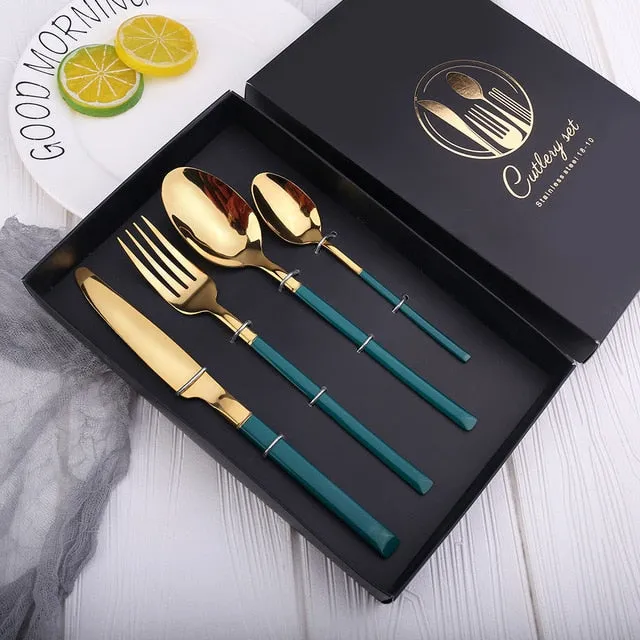 4pcs Nordic Tableware Cutlery Set