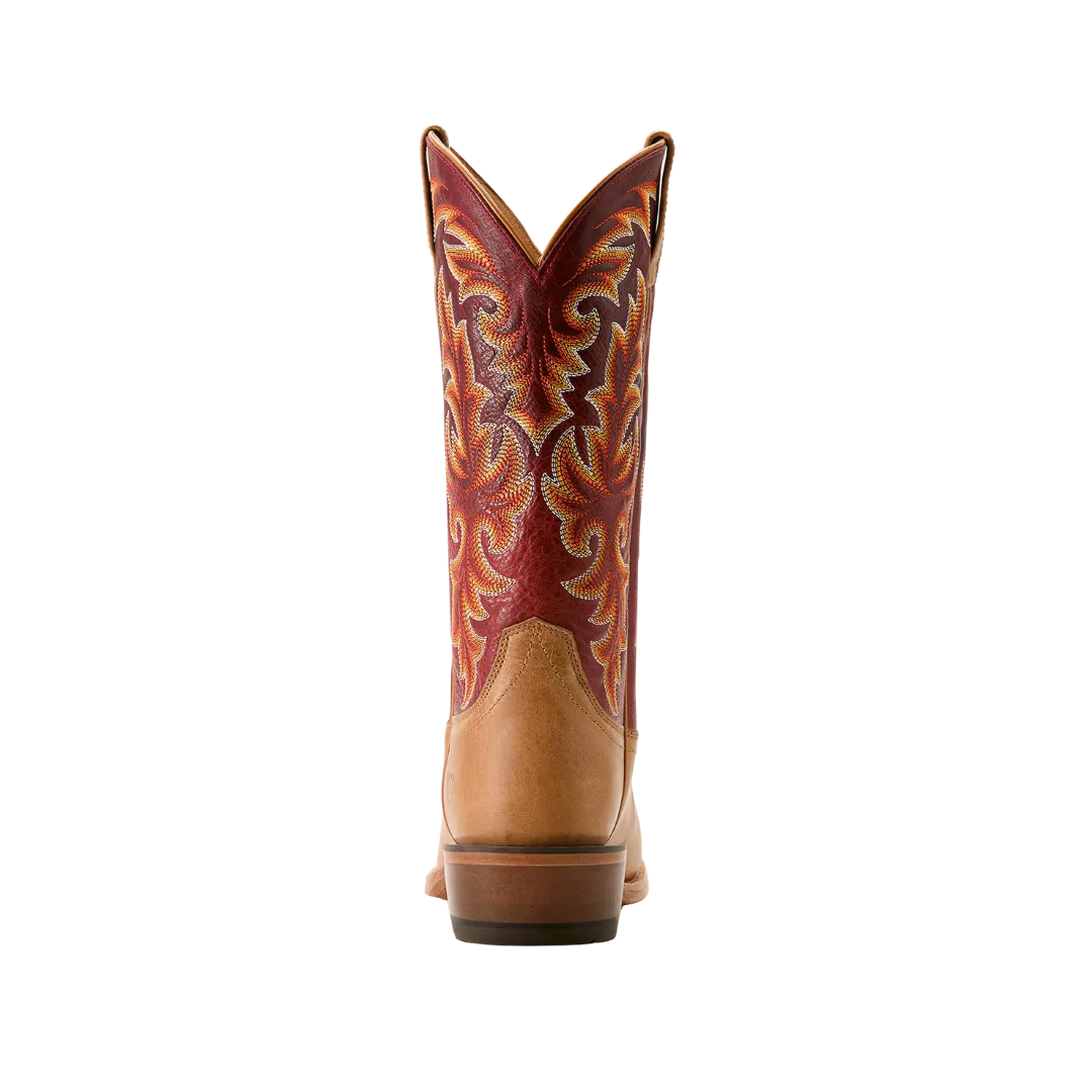 Ariat Men's Futurity Champ Cowboy Flaxen Tan True Red Boots