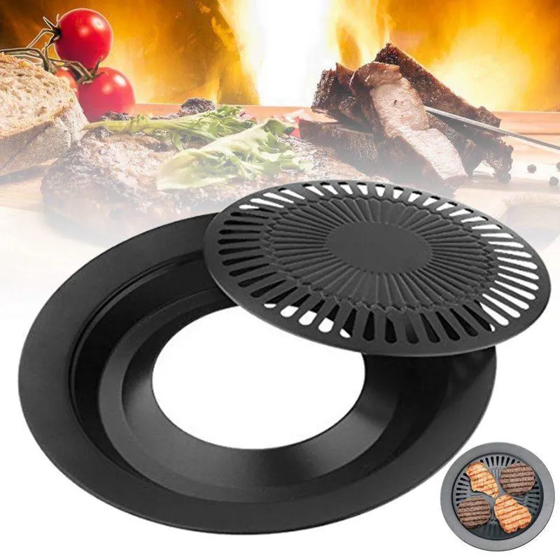 Barbecue Plate Smokeless Non-stick Stovetop Barbecue Grill Pan