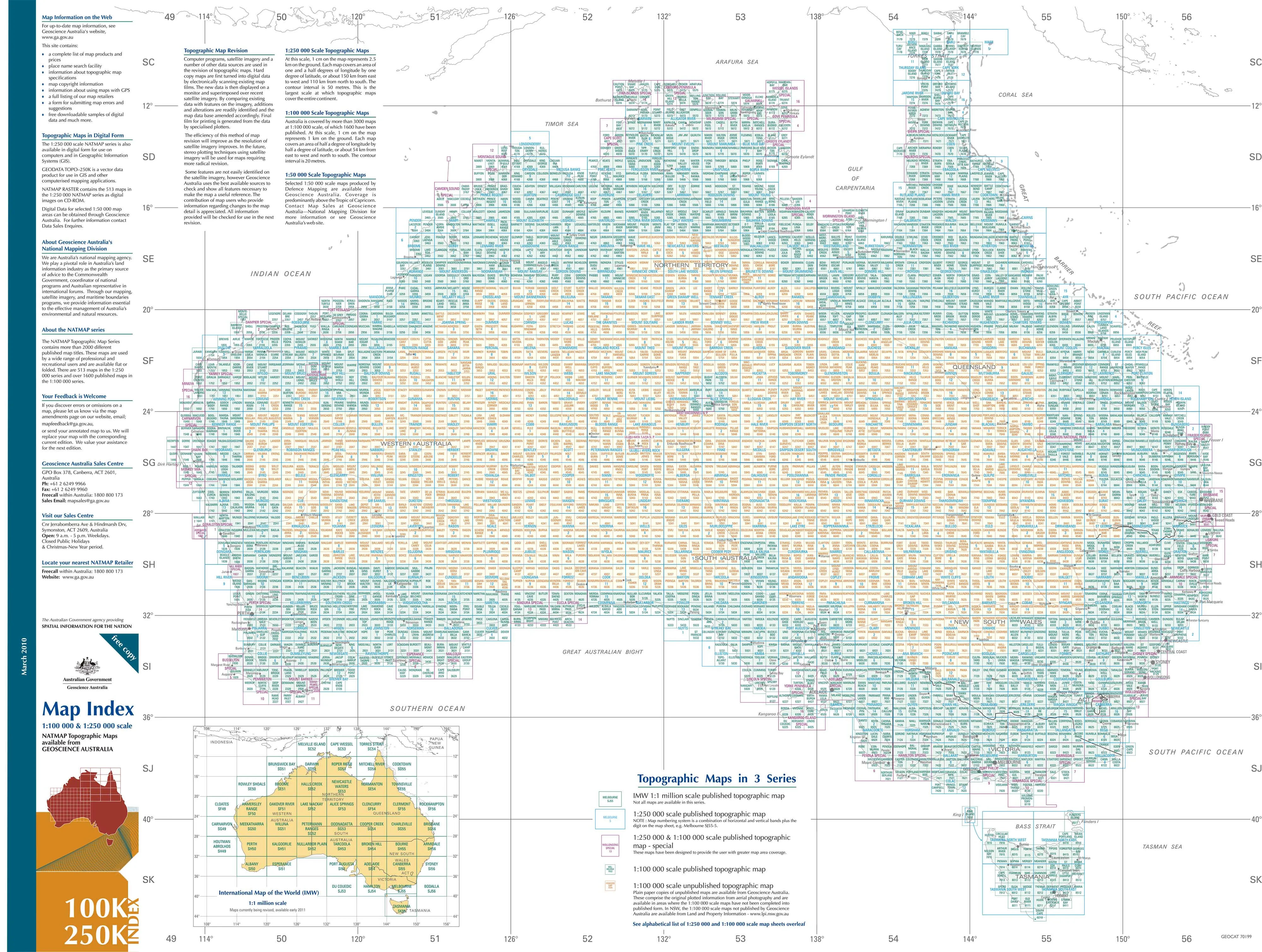 Bathurst I5508 AUSTopo 1:250,000 Map