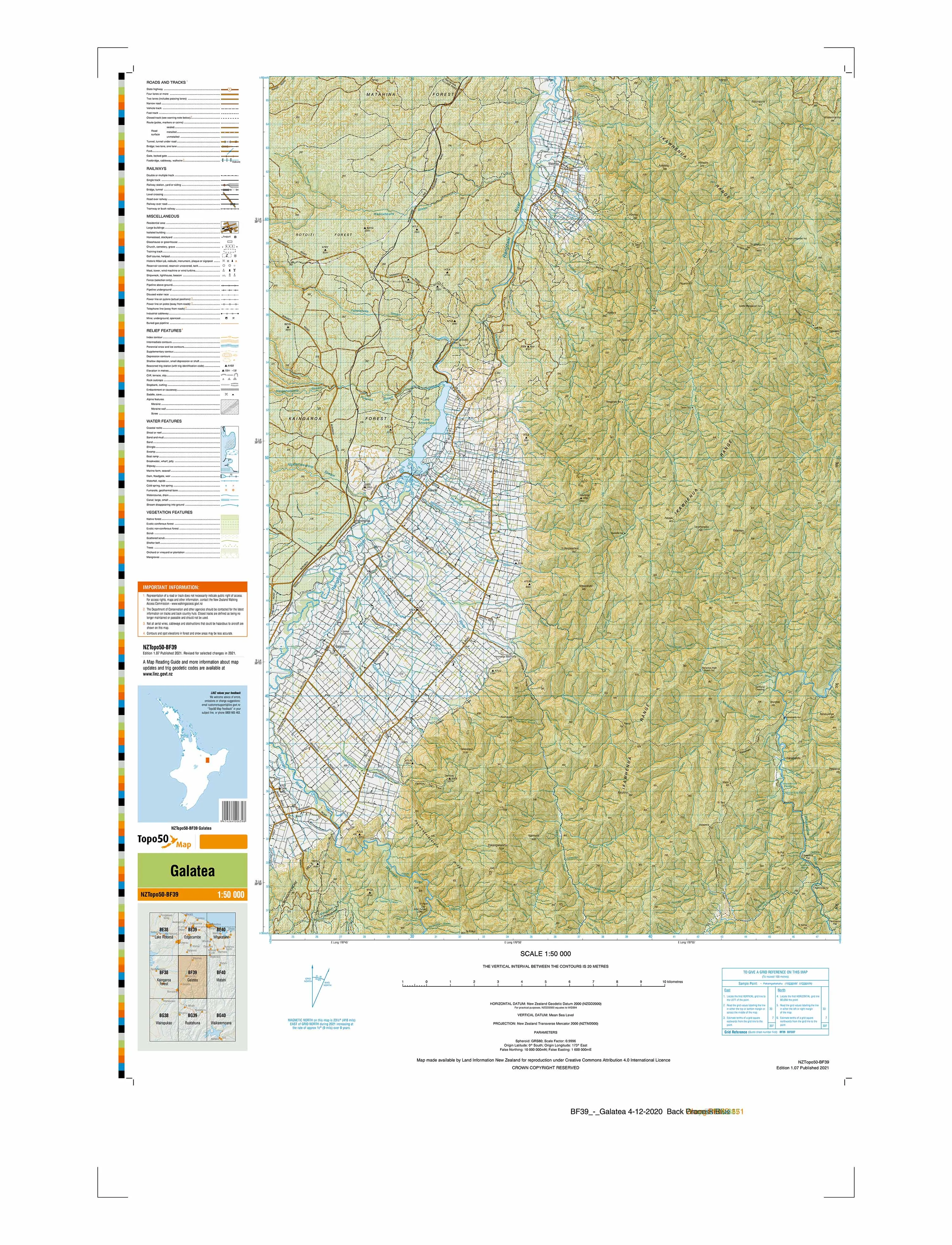 BF39 - Galatea Topo50 map