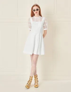 BORA AKSU Lace Patchwork Textured Hem Dress