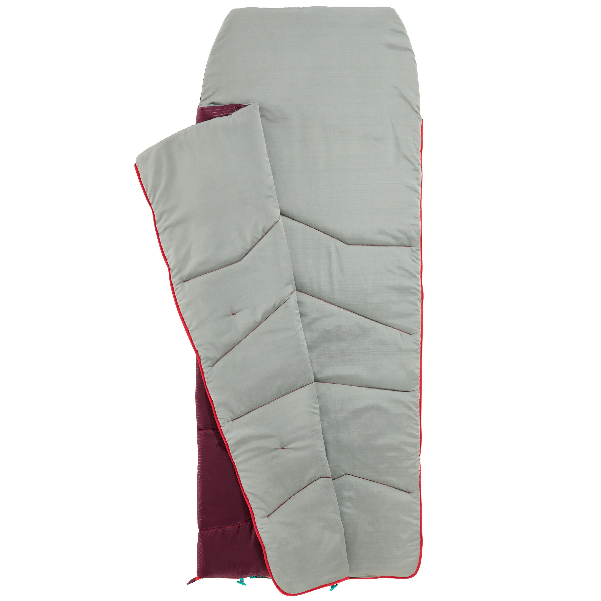 Children's sleeping bag Quechua MH100 for hiking, green