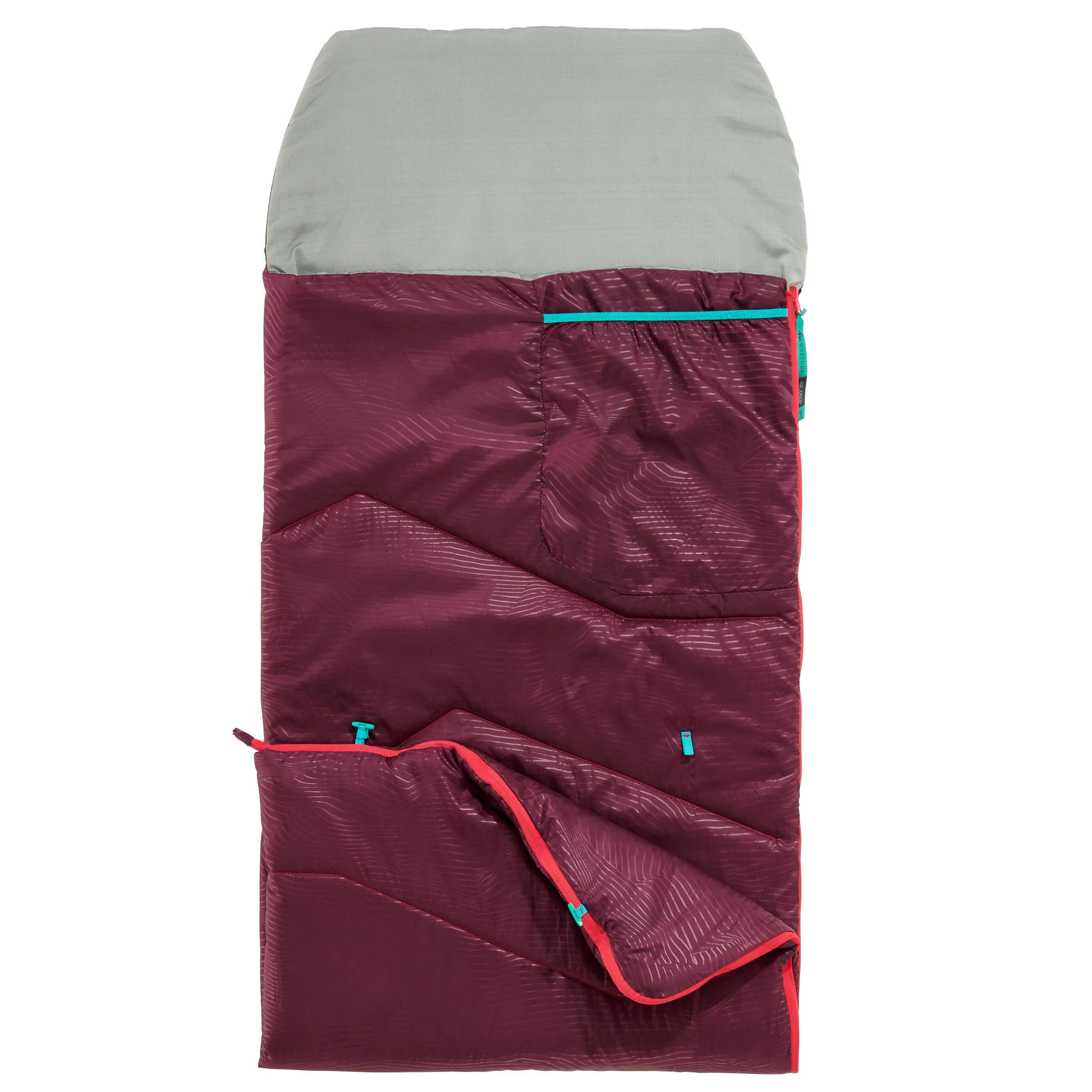 Children's sleeping bag Quechua MH100 for hiking, green