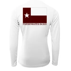 College Station Freshwater Born Women's Long Sleeve UPF 50  Dry-Fit Shirt