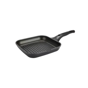 Commichef Cast Aluminium 24cm Grill Pan - Black