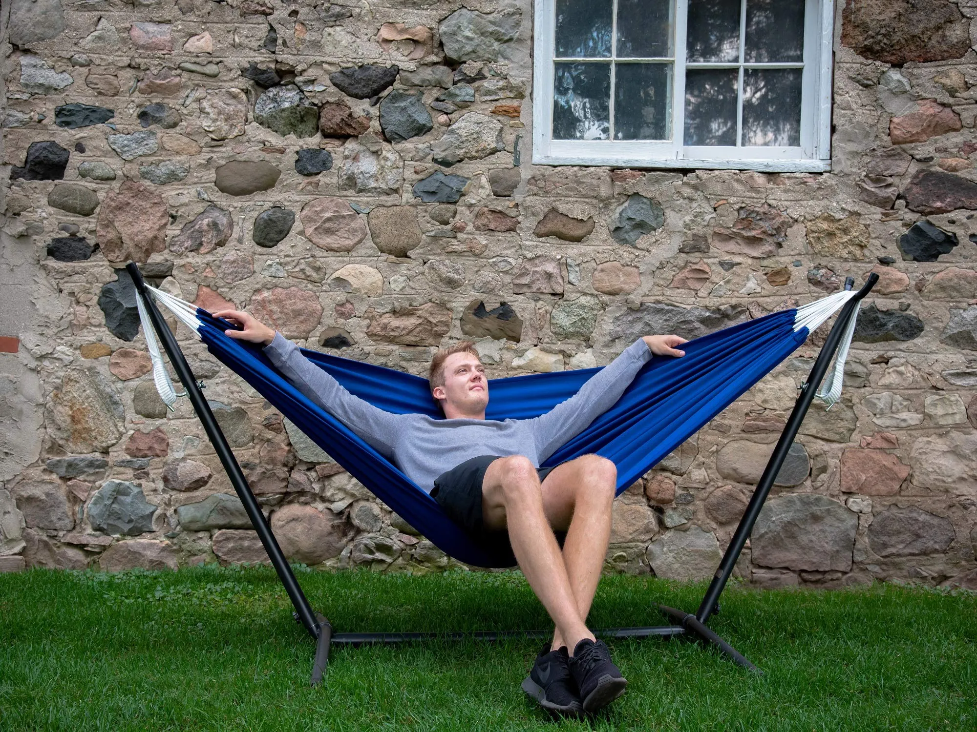 Dark Blue Brazilian Style Hammock