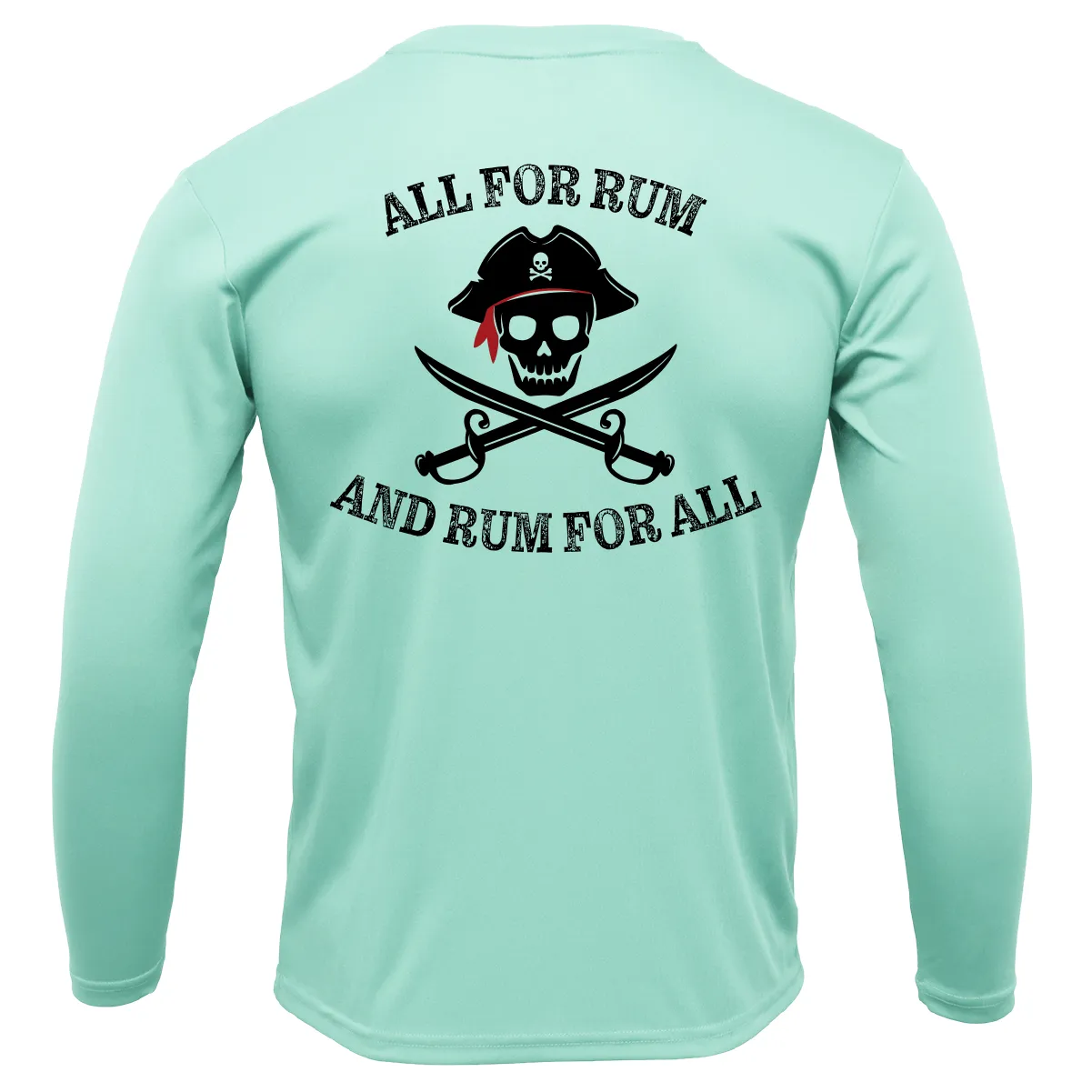 Florida Freshwater Born "All For Rum and Rum For All" Girl's Long Sleeve UPF 50  Dry-Fit Shirt