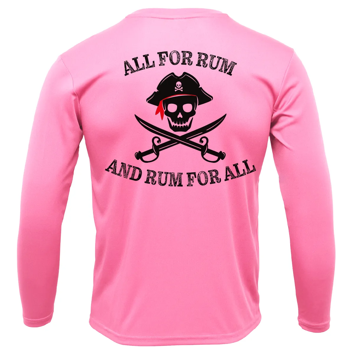 Florida Freshwater Born "All For Rum and Rum For All" Girl's Long Sleeve UPF 50  Dry-Fit Shirt