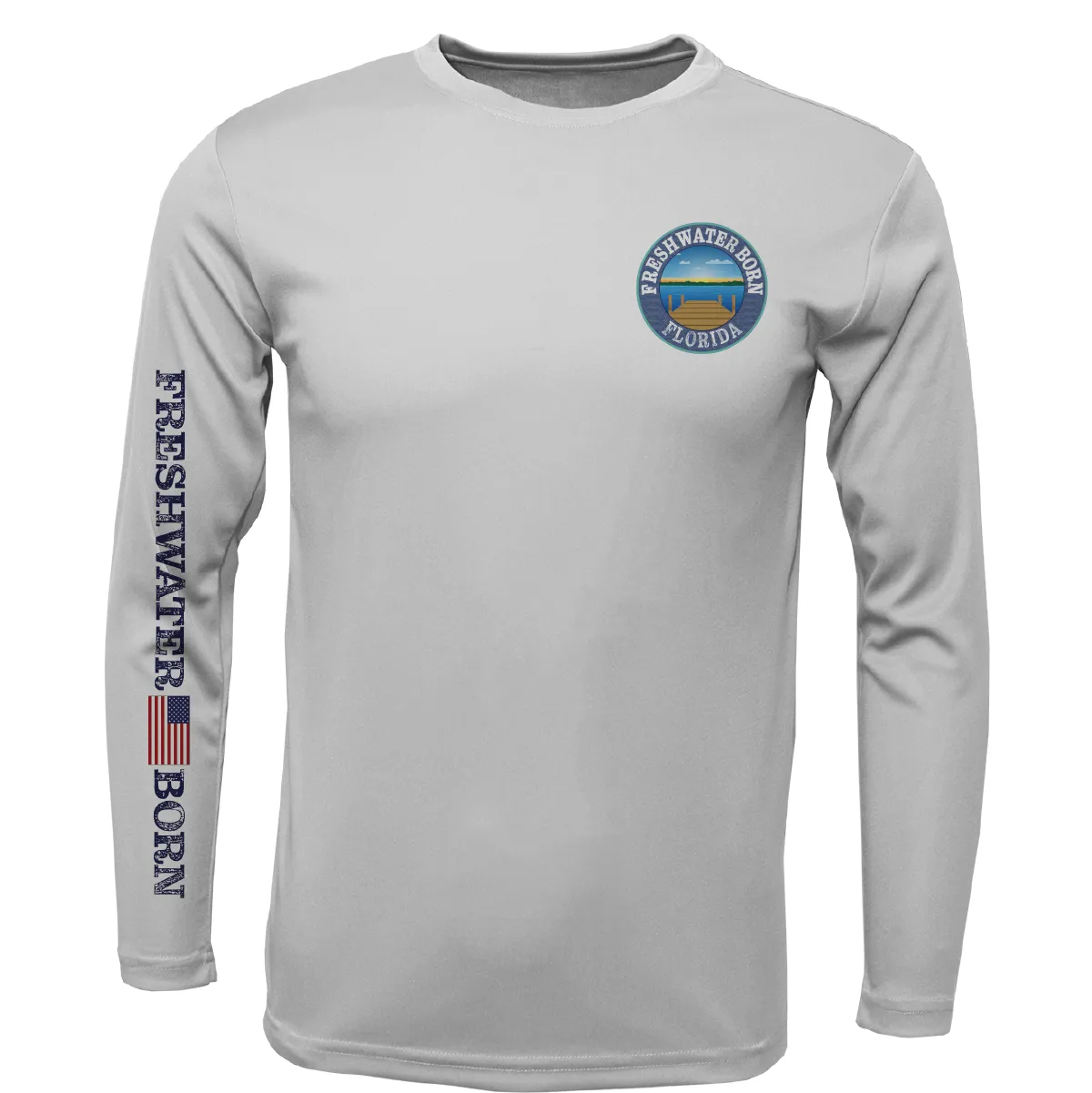 Florida Freshwater Born "All For Rum and Rum For All" Girl's Long Sleeve UPF 50  Dry-Fit Shirt