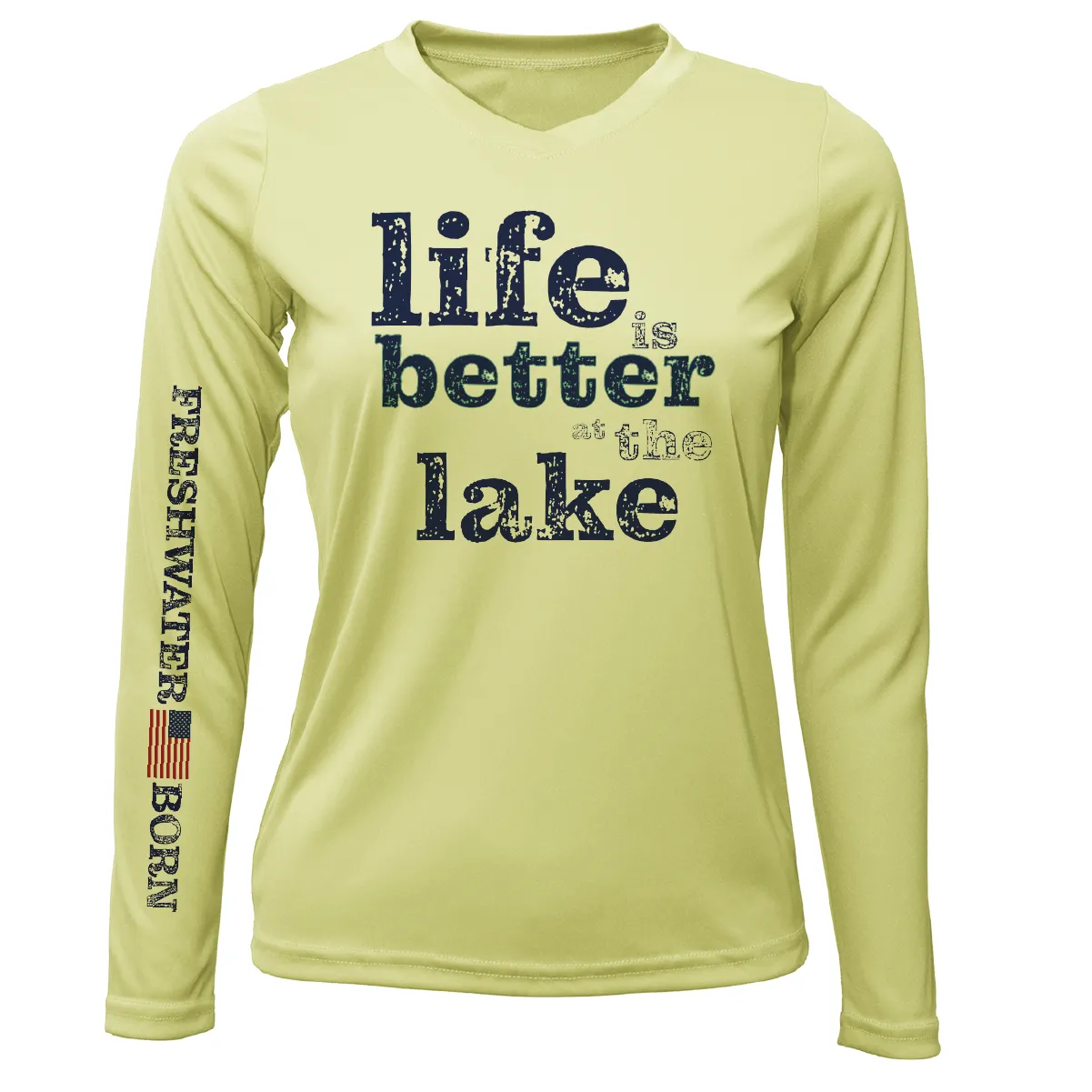 Florida "Life is Better at the Lake" Women's Long Sleeve UPF 50  Dry-Fit Shirt