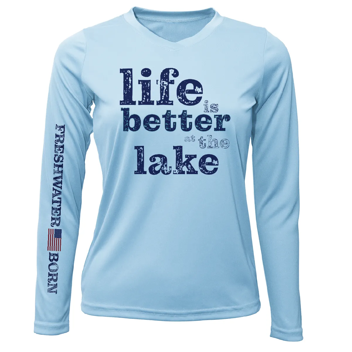 Florida "Life is Better at the Lake" Women's Long Sleeve UPF 50  Dry-Fit Shirt