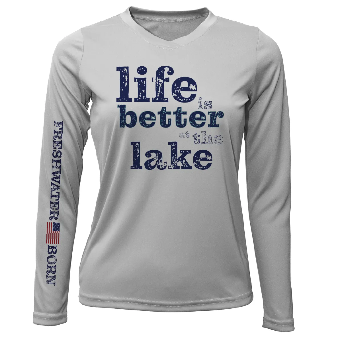 Florida "Life is Better at the Lake" Women's Long Sleeve UPF 50  Dry-Fit Shirt