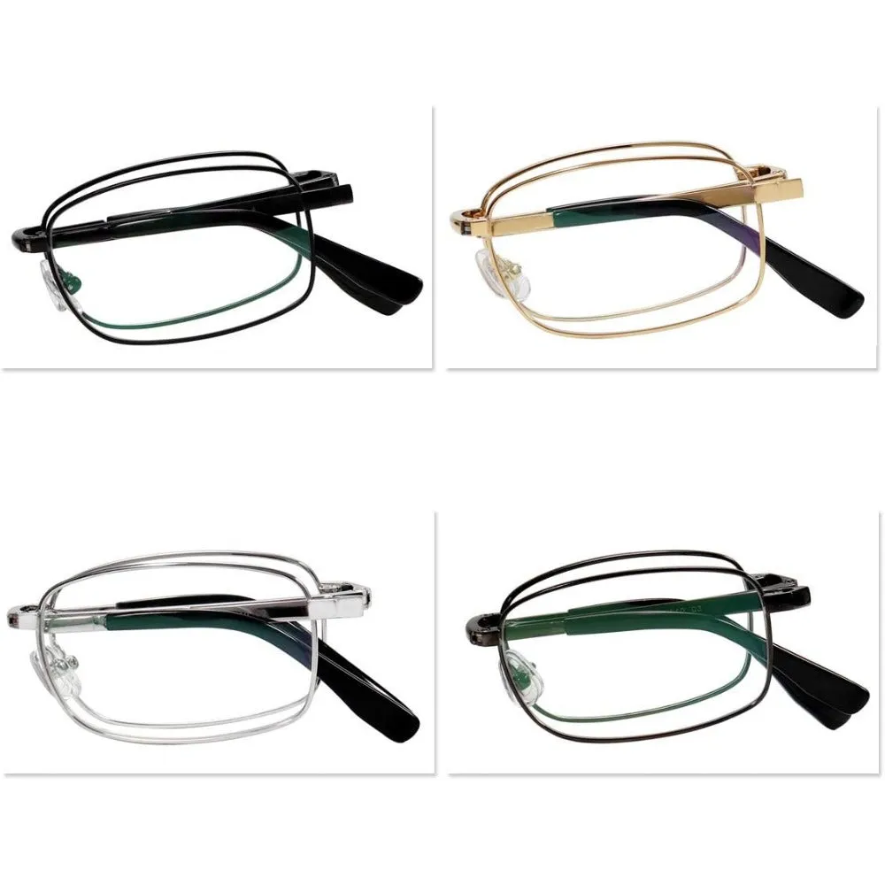 Foldable Pure Titanium Glasses Optical Frame for Men A8935