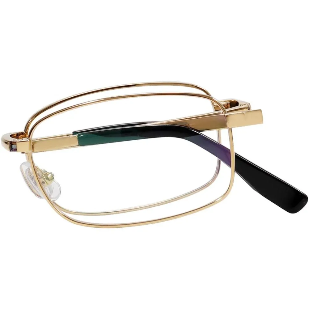 Foldable Pure Titanium Glasses Optical Frame for Men A8935