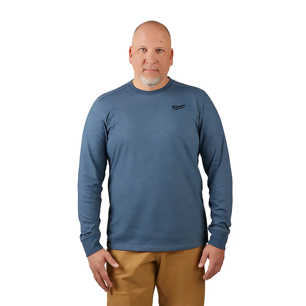 FREEFLEX™ Hybrid Work Tee - Long Sleeve - Blue M