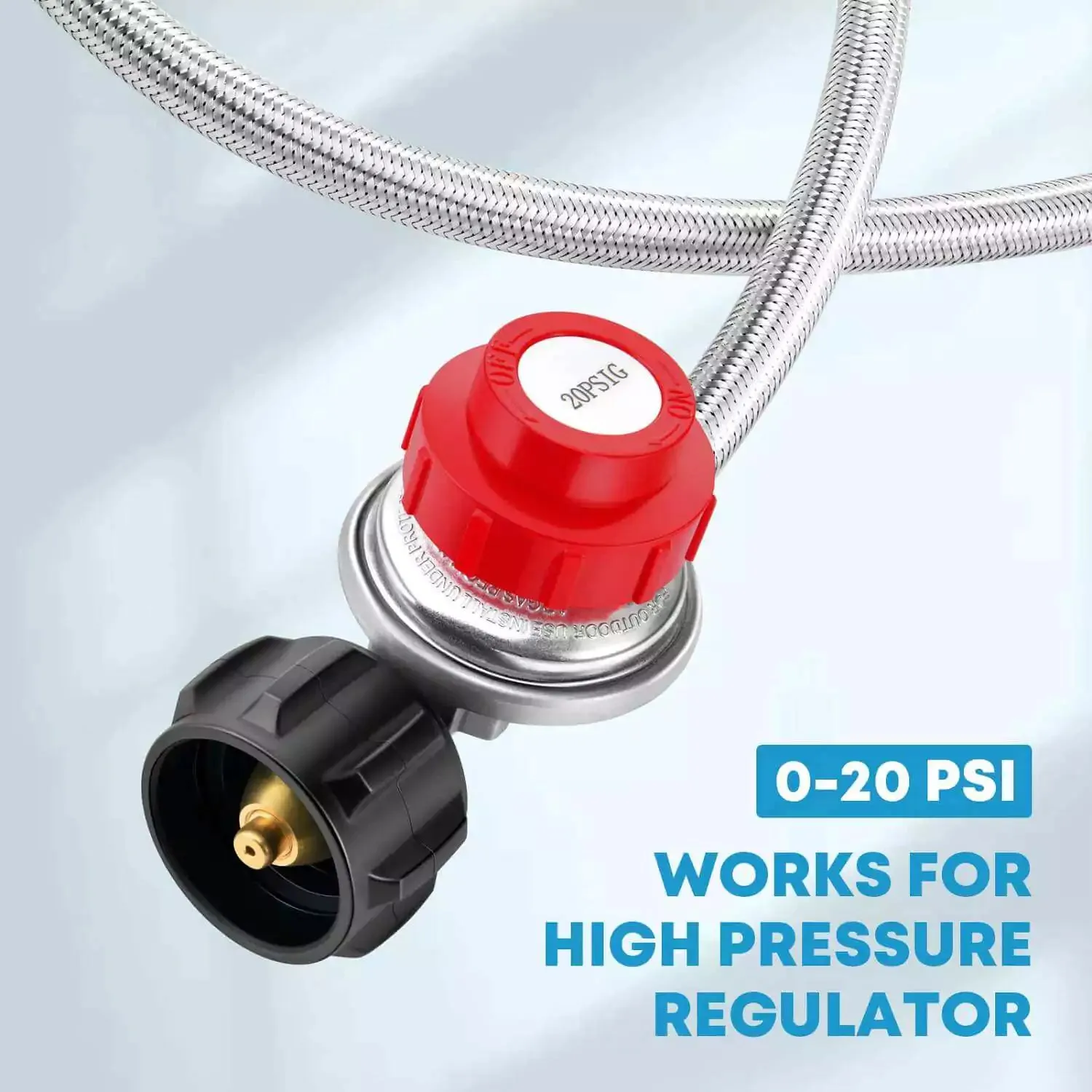 High Pressure Propane Regulator, 8ft Hose