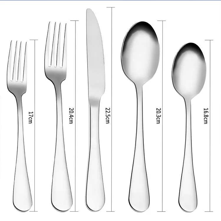 Household Simple Stainless Steel Cutlery Set