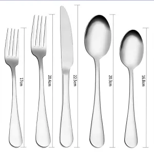 Household Simple Stainless Steel Cutlery Set