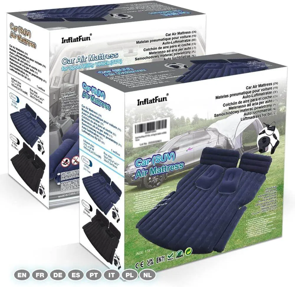 Inflatable Car SUV Mattress, for Back Seat, Car Air Mattress