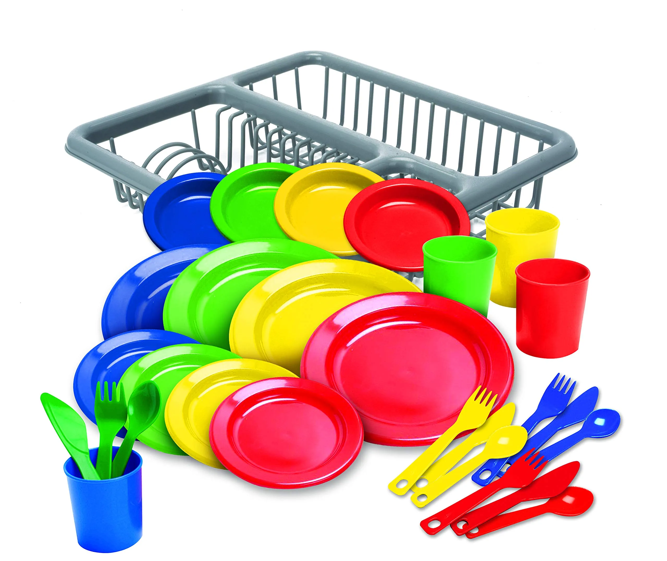 Kidzlane Kids and Toddler Dishes | Kids Play Kitchen Accessories Set | BPA Free