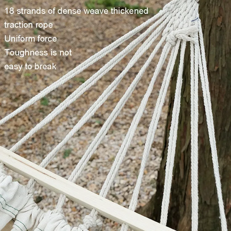 KLY829 Camping Indoor Hammock Outdoor Swing, Style: Classic Width 1m Beige