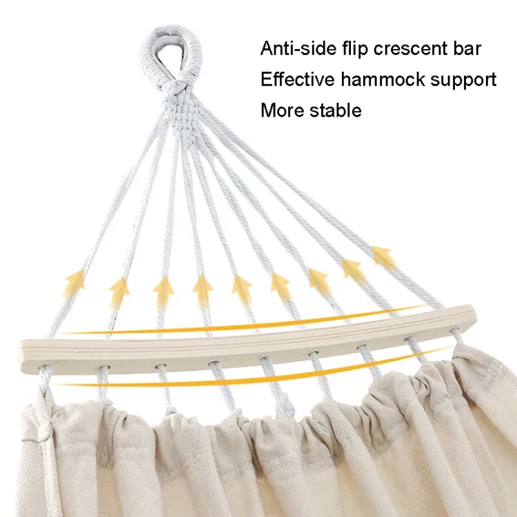 KLY829 Camping Indoor Hammock Outdoor Swing, Style: Classic Width 1m Beige