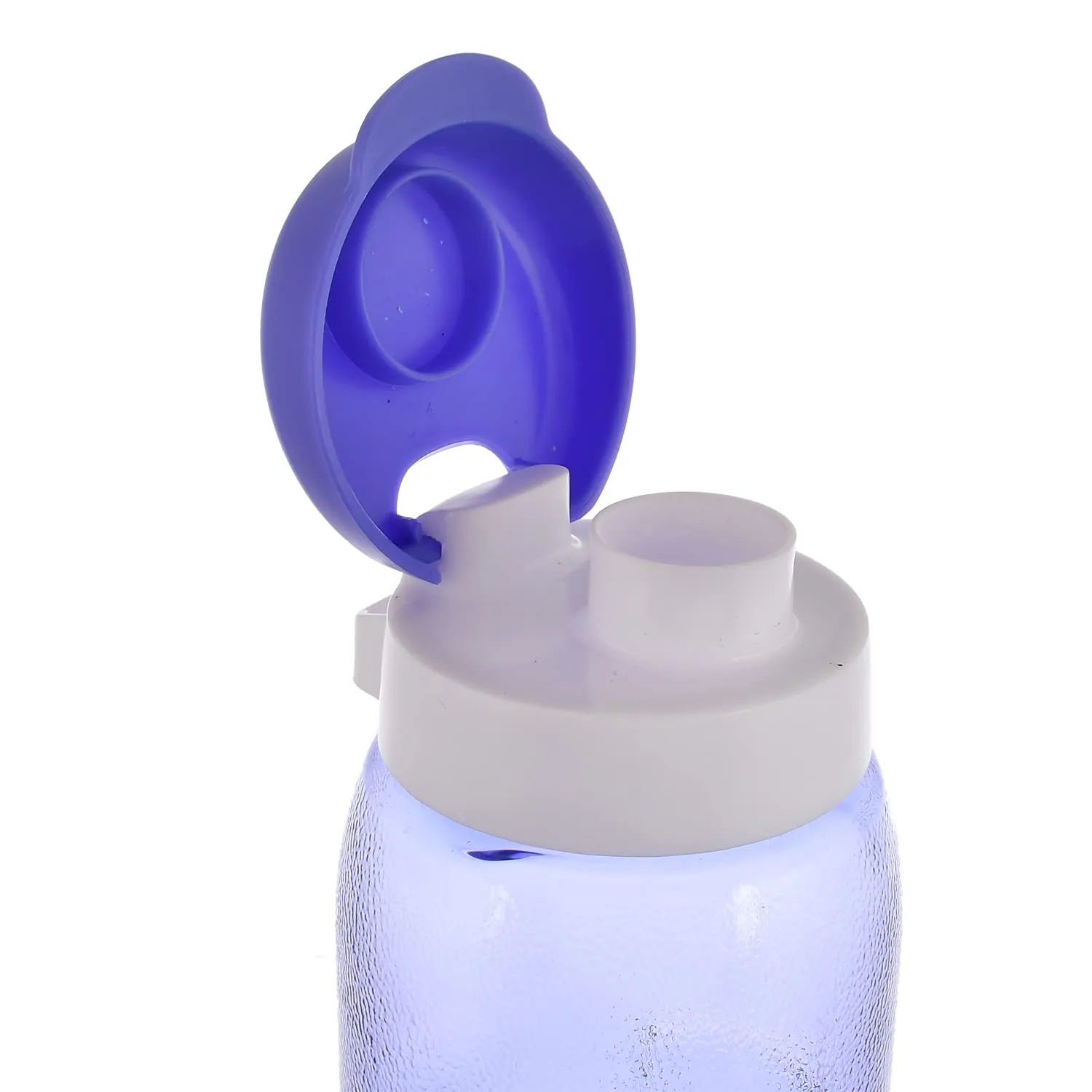 Kuber Industries Plastic Water Bottle With Sipper- 1 Litre, Pack of 6 (Pruple)