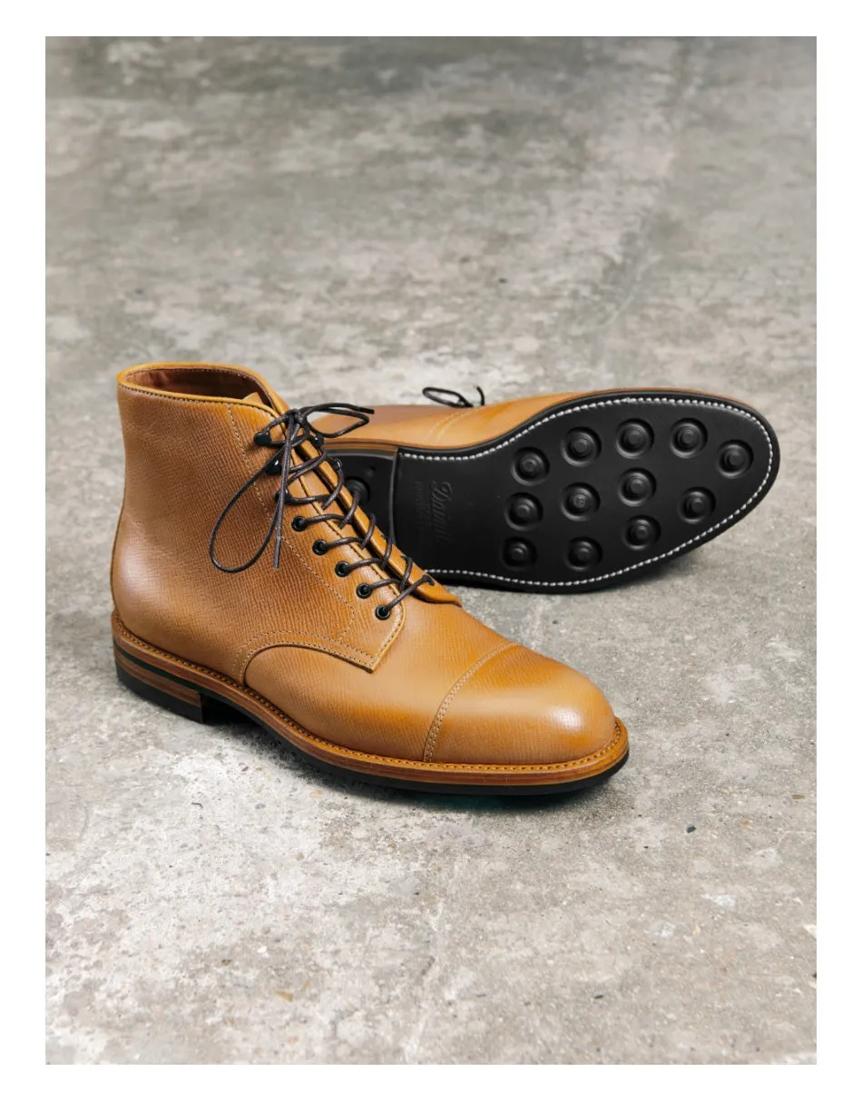 Men's Textured Leather Derby Boots