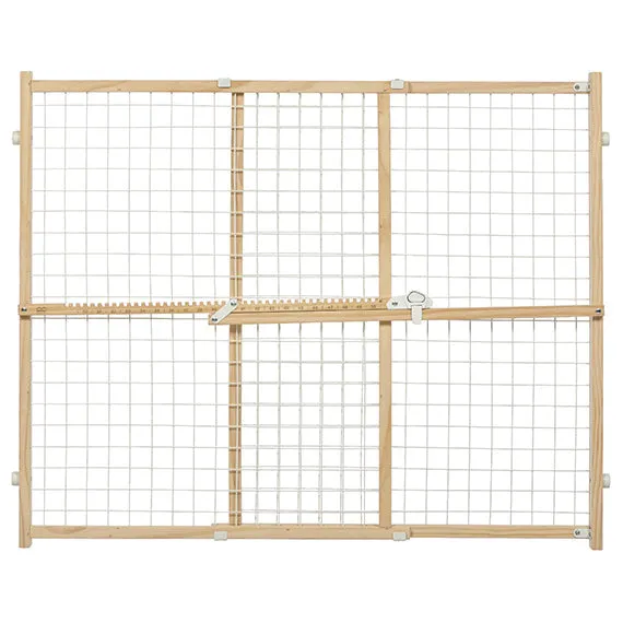 MidWest Homes for Pets Wood Pet Gate with Wire Mesh