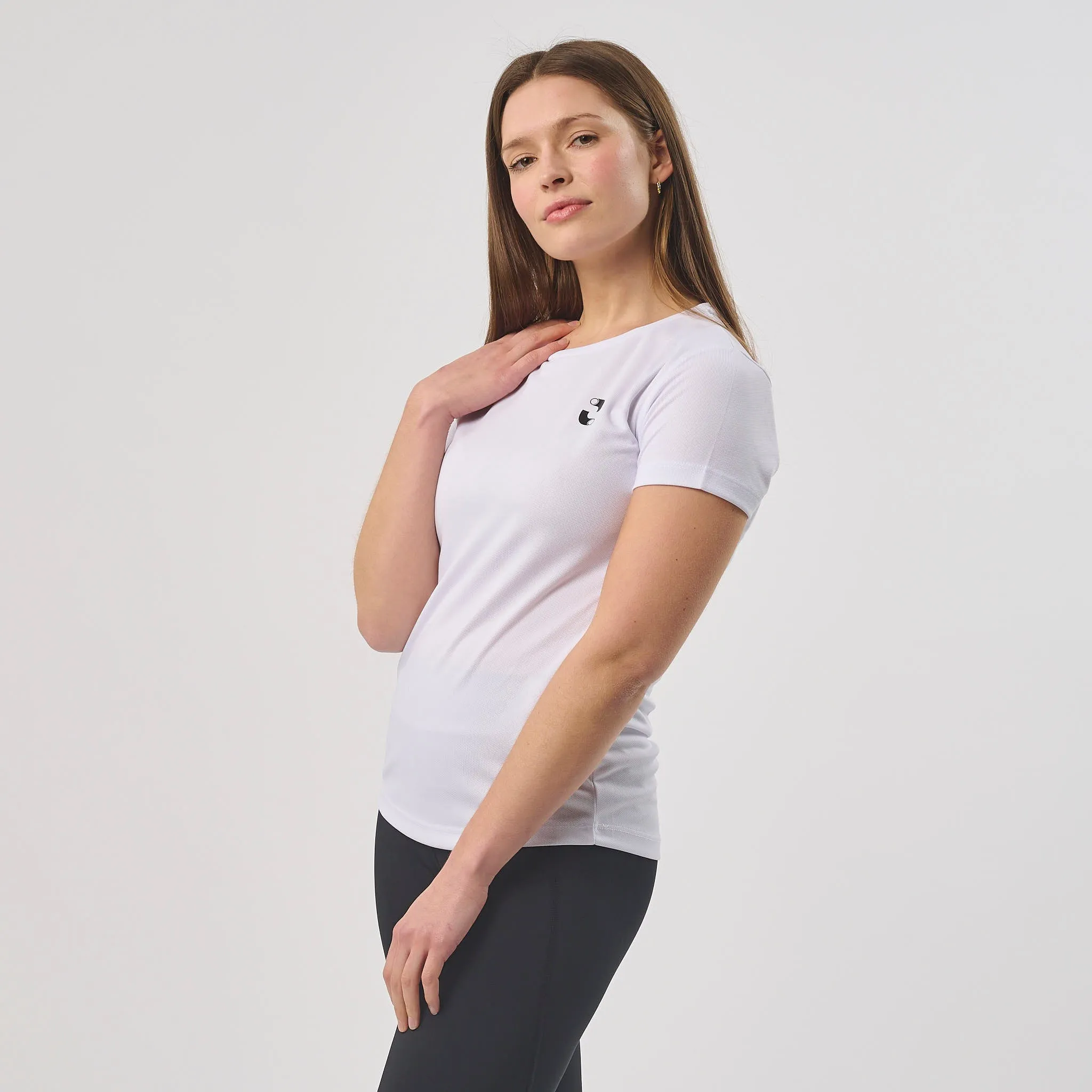 Omnitau Women's Classic Breathable Technical Gym T-Shirt - White