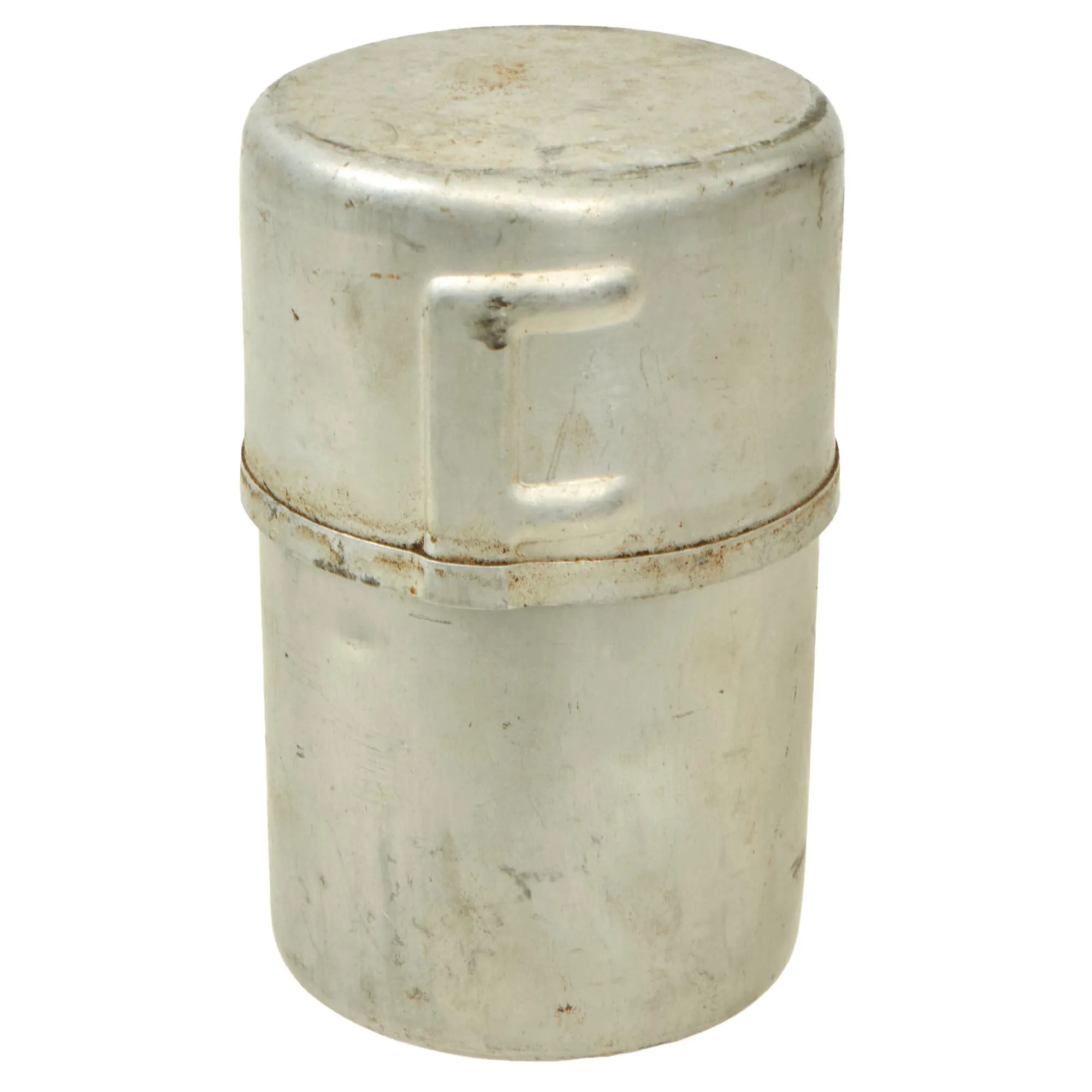 Original WWII U.S. Issue Aladdin Company Gasoline Camp Mountain Stove in Bayonet "F" Canister - both dated 1945