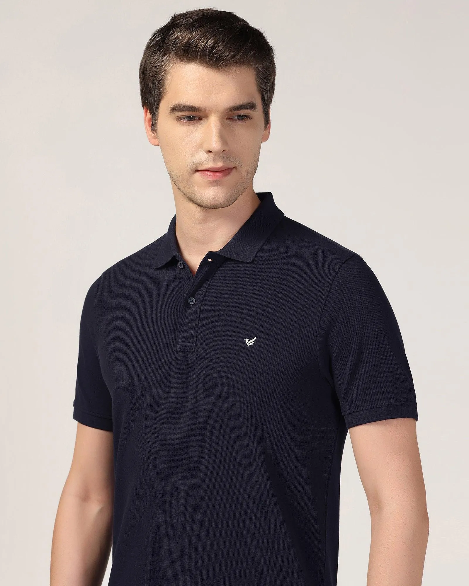 Polo Navy Solid T-Shirt - Essen