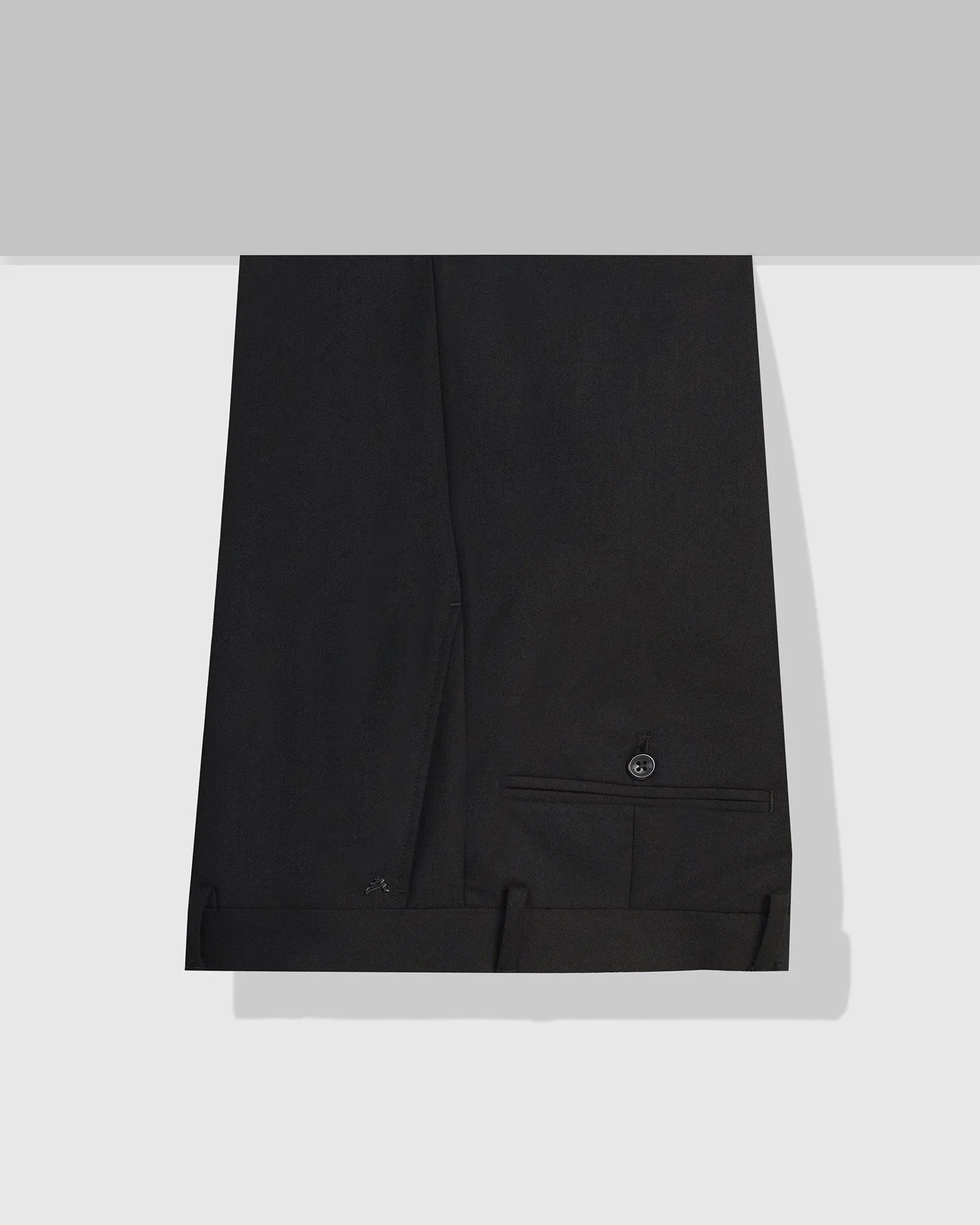 Slim Comfort B-95 Formal Black Textured Trouser - Tesla