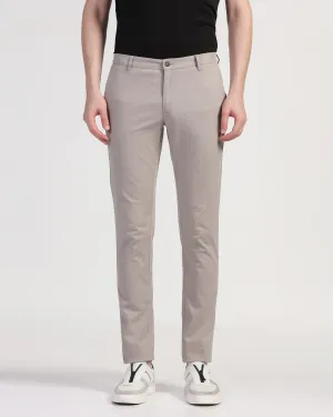 Slim Fit B-91 Casual Grey Solid Khakis - Lab