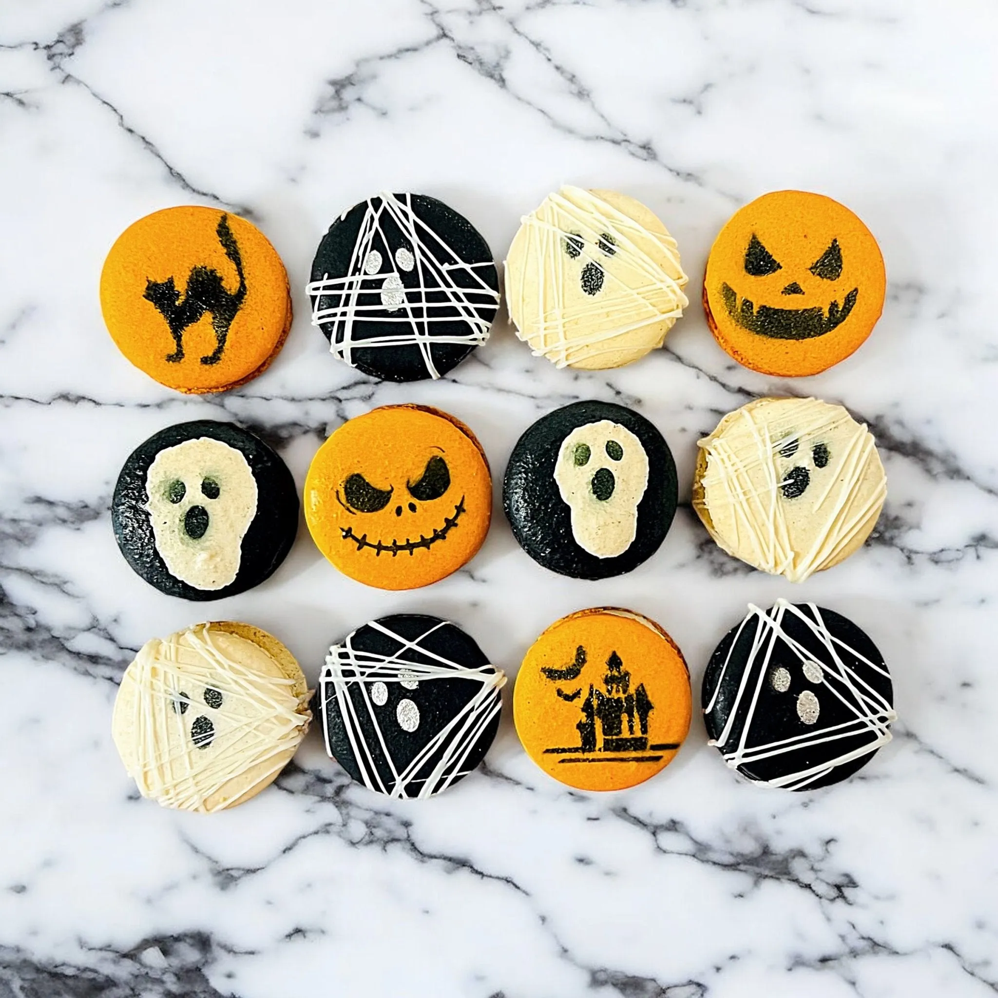 Spooky Halloween Macaron Set – Kid Friendly Option