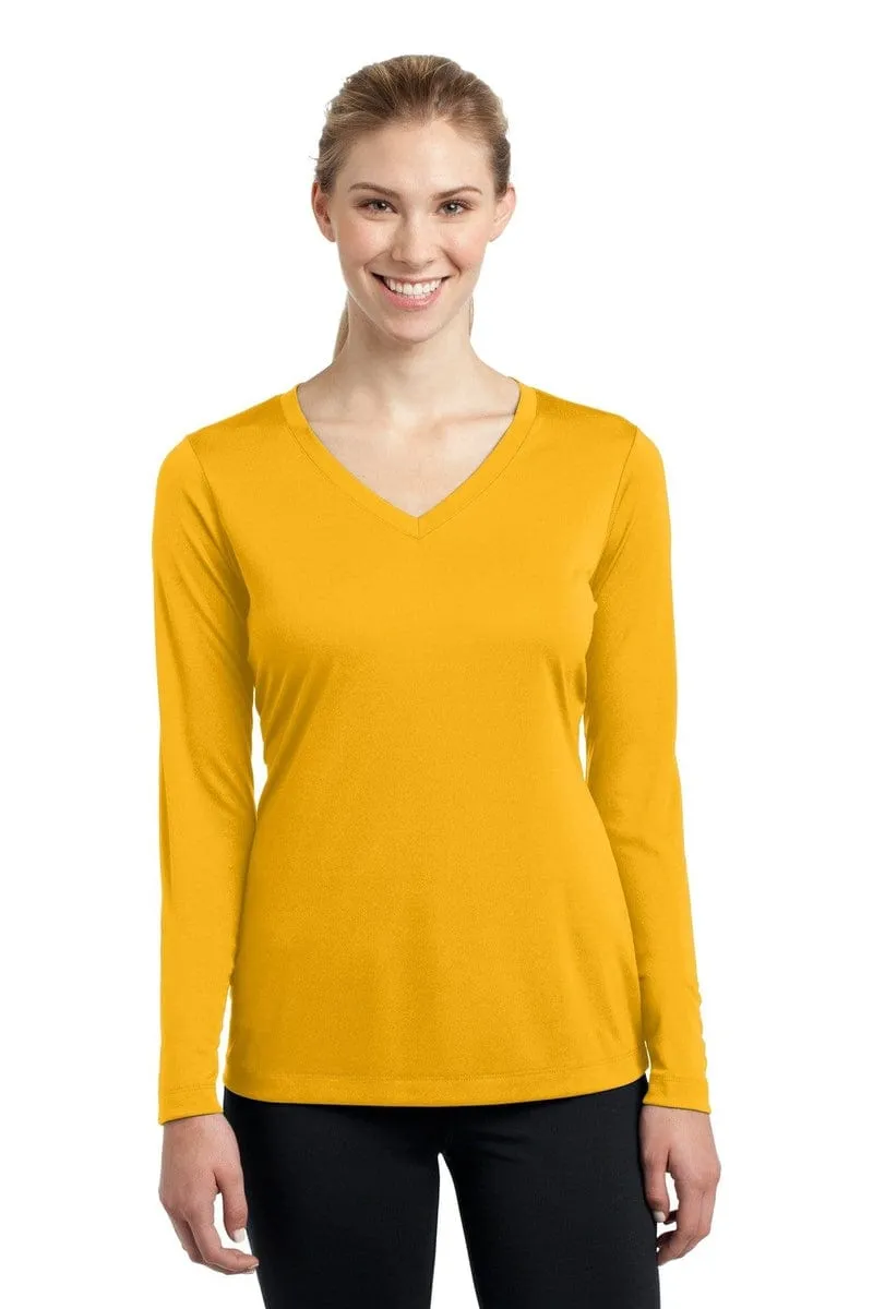 Sport-Tek LST353LS: Ladies Long Sleeve PosiCharge Competitor V-Neck Tee.