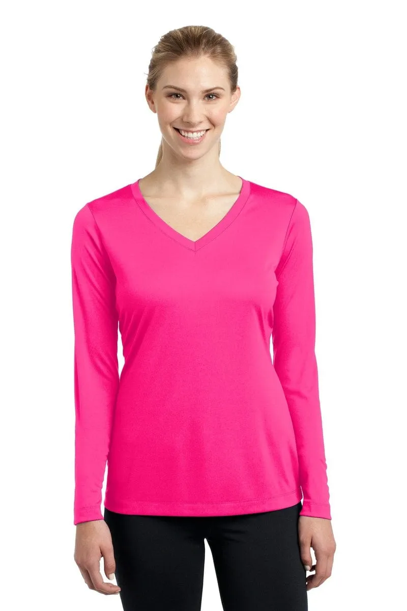 Sport-Tek LST353LS: Ladies Long Sleeve PosiCharge Competitor V-Neck Tee.