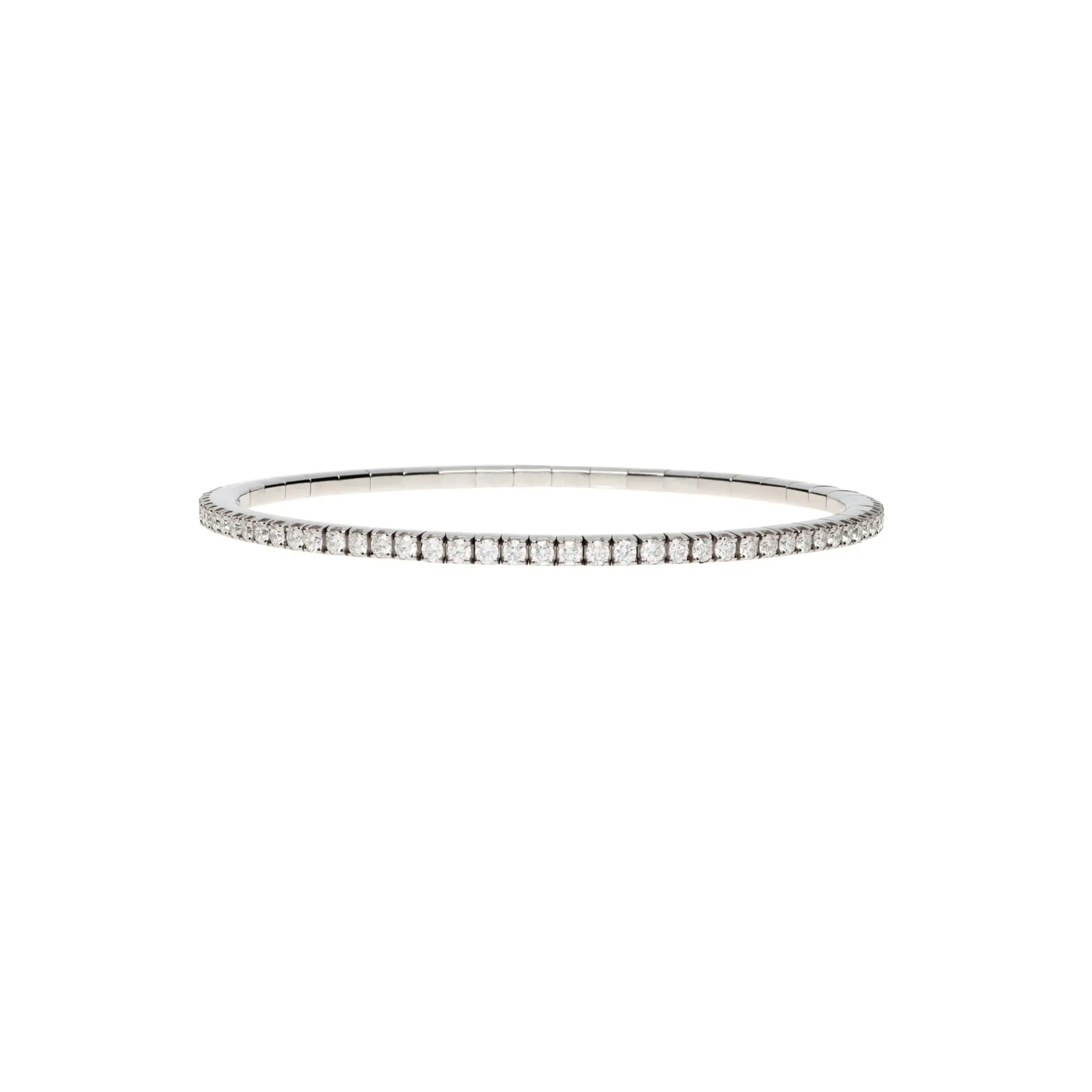 Stretchy Round Diamond Tennis Bracelet