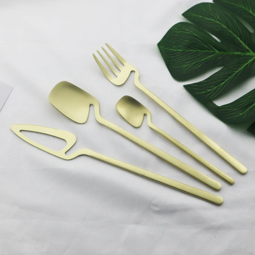 Tableware Stainless Steel Hanging Cup Tableware Spoon Personality Creative Wall-Mounted Spoon Western Food Knife Fork and Spoon