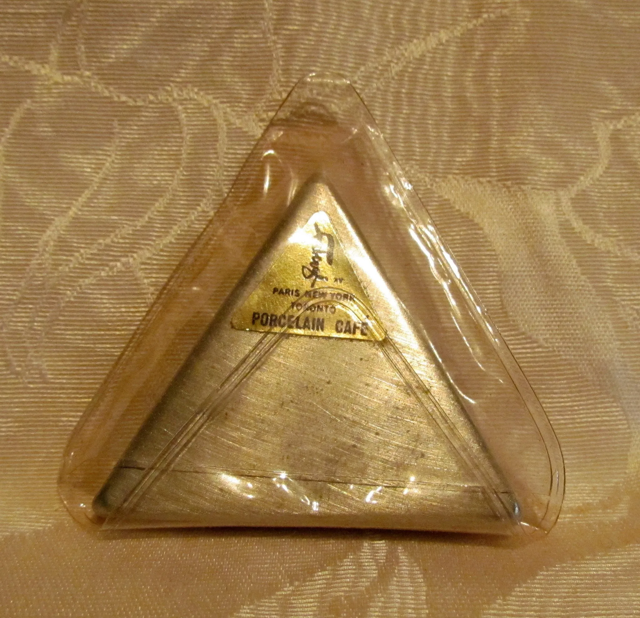 Vintage Faberge Triangle Compact In Original Box Unused