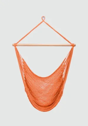 Vivid Orange Cotton Hammock Swing