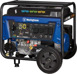 Westinghouse WGen11500TFc Tri-Fuel Generator 11500W/14500W CO Sensor 50 Amp Remote Start New