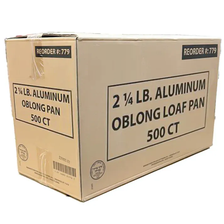 *WHOLESALE* Disposable Aluminum 2.25Lb Oblong Pan 8.75" x 6.12" | 500 ct/case