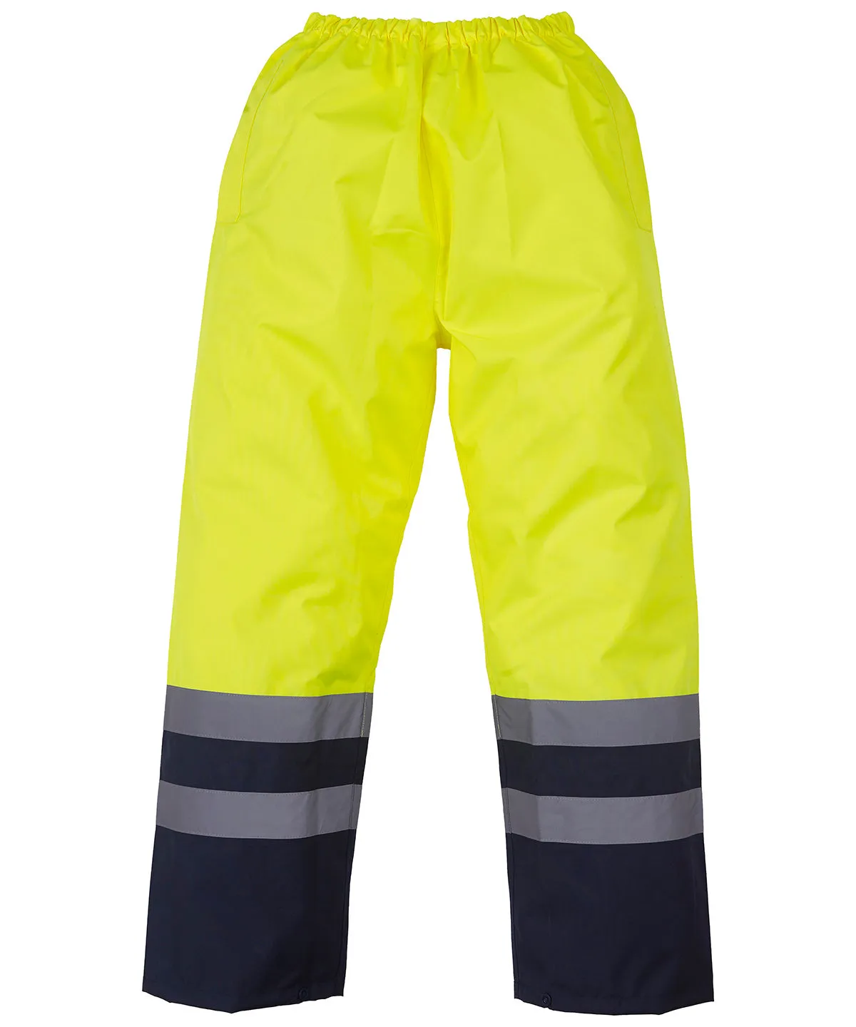 Yellow/Navy - Hi-vis waterproof overtrousers (HVS463)