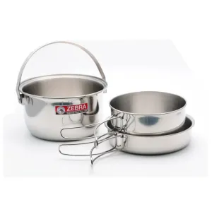 Zebra 3 Piece Camp Cookware Set